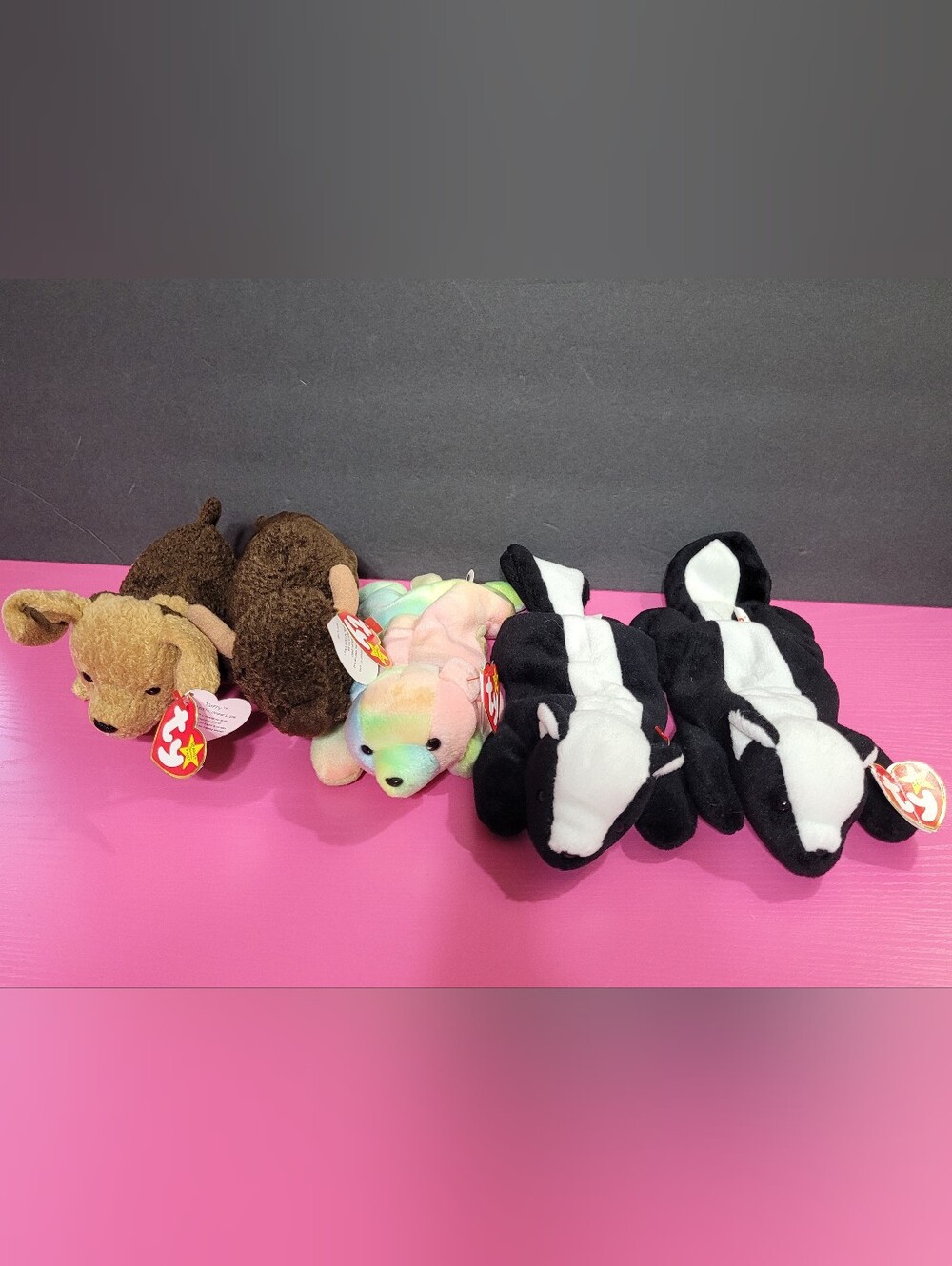TY Beanie Babies Plush Animals Set Of 5 See Description (1728)